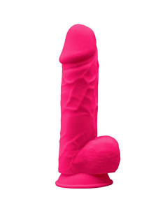 SILEXD - MODEL 1 REALISTIC PENIS PREMIUM SILEXPAN SILICONE FUCHSIA 21.5 CM