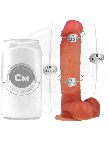 COCK MILLER - HYPERREALISTIC ARTICULABLE DILDO 14.8 CM