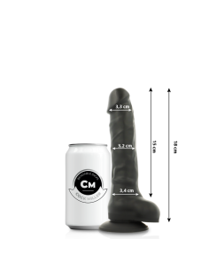 COCK MILLER - DILDO REALISTIC SILICONE DENSITY ARTICULABLE BLACK 18 CM