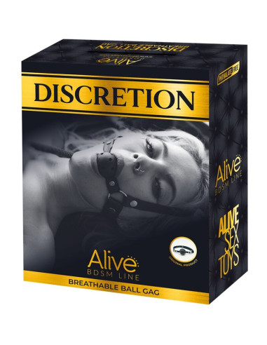 ALIVE - DISCRETION BREATHABLE GAG BLACK