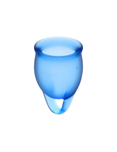 SATISFYER - FEEL CONFIDENT MENSTRUAL CUP DARK BLUE 15 20 ML 2