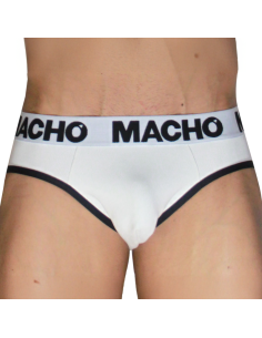 MACHO - MCH006 CLASSIC SLIP WHITE BLACK S 2