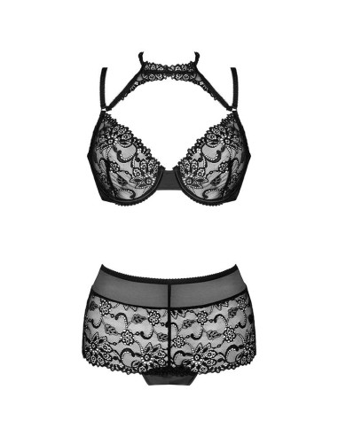 LIVCO CORSETTI FASHION - LINERA FOR THE SENSES COLLECTION BRA PANTY BLACK