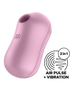 SATISFYER - COTTON CANDY AIR PULSE STIMULATOR and VIBRATOR LILAC