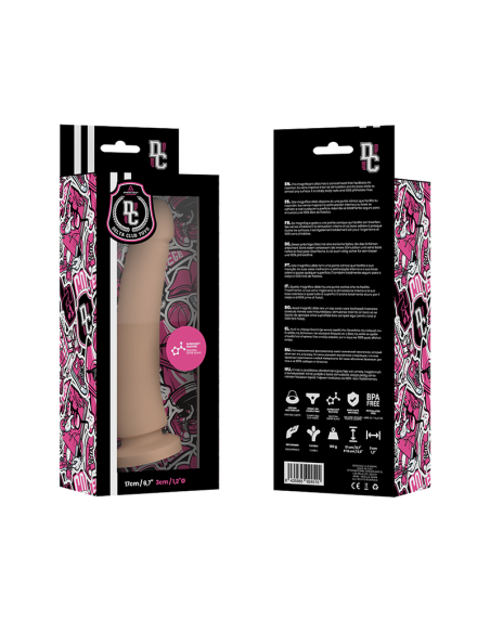 DELTA CLUB - ŽAISLAI DILDO IŠ NATŪRALUS MEDICININIS SILIKONAS 17 CM -O- 3 CM