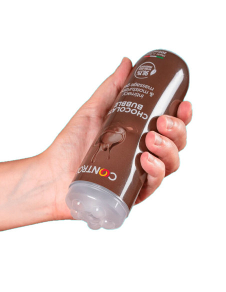 CONTROL - MASAŽINIS GELIS 3 IN 1 ŠOKOLADINIS BURBULAS 200 ML