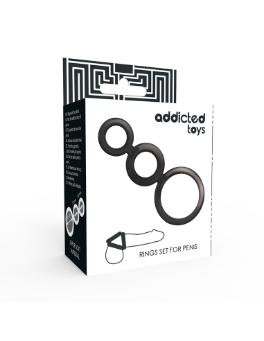 ADDICTED TOYS - ŽIEDŲ RINKINYS PENIMUI - RŪKYTI