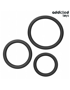 ADDICTED TOYS - SET OF SILICONE RINGS MODEL 2