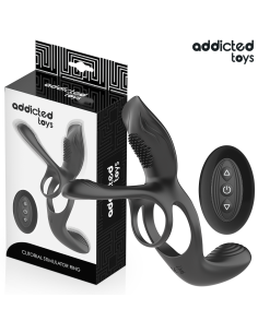 ADDICTED TOYS - DOUBLE PENIS RING WITH CLITORAL STIMULATOR