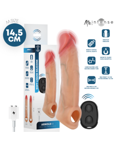 MR INTENSE - ARNOLD M ULTRA-REALISTIC VIBRATING PENIS SLEEVE 14.5 CM -Ø- 4 CM