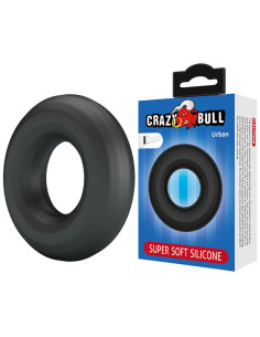 CRAZY BULL - URBAN SUPER SOFT SILICONE COCK RING BLACK 2