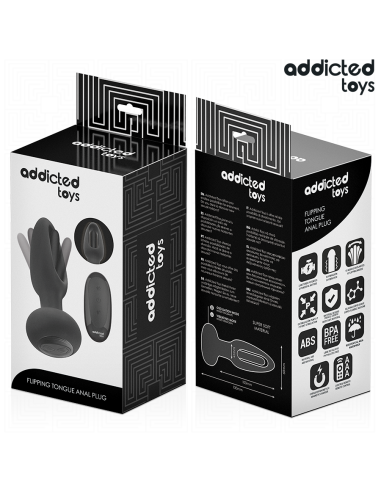 ADDICTED TOYS - ANALINIS KAIŠTIS SU VIBRUOJANČIU LIEŽUVIU IR NUOTOLINIO VALDYMO PULTU