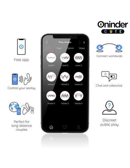 ONINDER CUTE - MYLĖK 3 KAM TRIGUBĄ VIBRATORIŲ - NEMOKAMA PROGRAMĖLĖ VISAME PASAULYJE