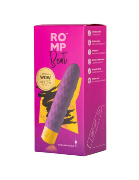 ROMP - BEAT MINI MULTIFUNCTION VIBRATING BULLET VIOLET