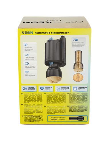 KIIROO - KEON WIFI COMBO VICTORIA JUNE AUTOMATINIS MASTURBATORIUS, JAUSMO GERINIMO PRIEMONĖ