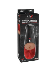 PDX ELITE - FAP-O-MATIC PRO XL AUTOMATIC VIBRATING STROKER BROWN 34.9 CM