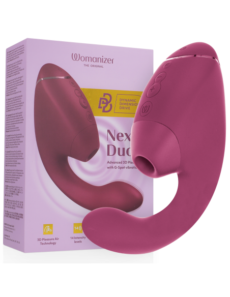 WOMANIZER - DUO NEXT DUAL CLITORAL irG-SPOTINIS STIMULIATORIUS DUSKY PINK