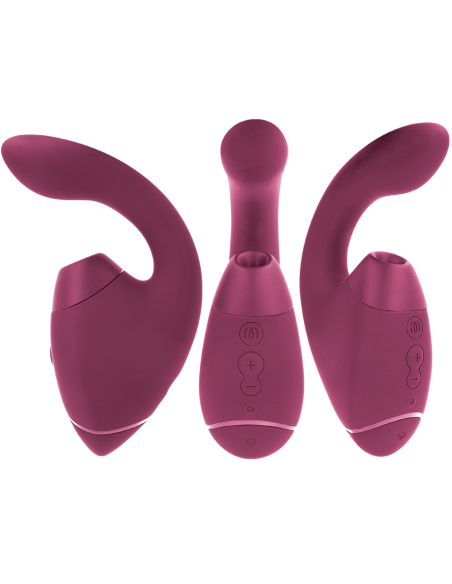 WOMANIZER - DUO NEXT DUAL CLITORAL irG-SPOTINIS STIMULIATORIUS DUSKY PINK
