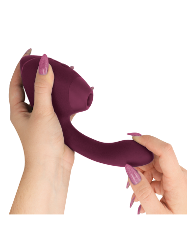 WOMANIZER - DUO NEXT DUAL CLITORAL irG-SPOTINIS STIMULIATORIUS DUSKY PINK