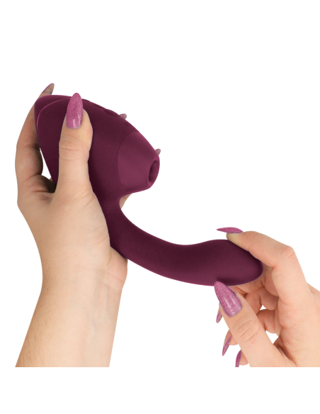 WOMANIZER - DUO NEXT DUAL CLITORAL irG-SPOTINIS STIMULIATORIUS DUSKY PINK