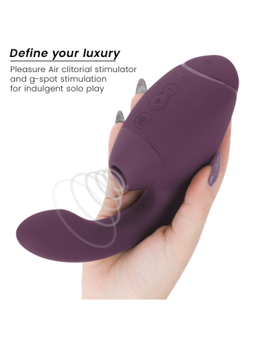 WOMANIZER - DUO NEXT DUAL CLITORAL irG-SPOTINIS STIMULIATORIAUS TAMSIAI VIOLETINIS
