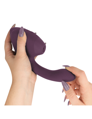 WOMANIZER - DUO NEXT DUAL CLITORAL and G-SPOT STIMULATOR DARK PURPLE