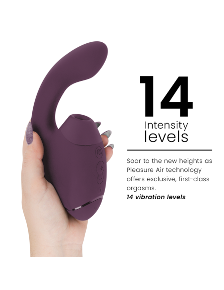 WOMANIZER - DUO NEXT DUAL CLITORAL and G-SPOT STIMULATOR DARK PURPLE
