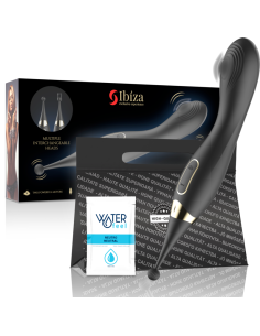 IBIZA - INTERCHANGEABLE CLITORAL STIMULATOR AND PULSATION G SPOT VIBRATOR