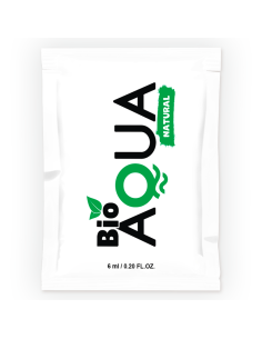 BIOAQUA - VANDENS PAGRINDU PAGAMINTAS LUBRIKAS SU NATŪRALIAIS INGREDIENTAIS 6 ML