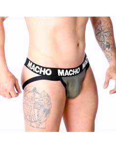 MACHO - MX27GR JOCK LEATHER GRAY BEIGE S 2