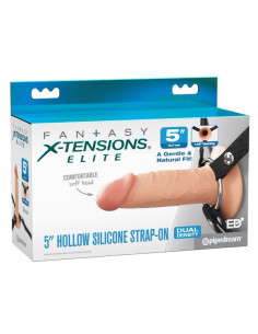 FANTASY X-TENSIONS - ELITE REALISTIC HOLLOW STRAP-ON 12.7 CM