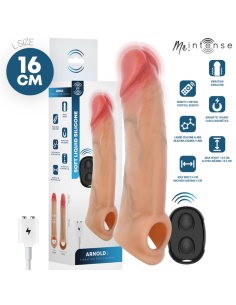 MR INTENSE - ARNOLD L ULTRA-REALISTIC VIBRATING PENIS SLEEVE REMOTE CONTROL 16 CM -Ø- 4.5 CM