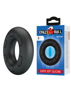 CRAZY BULL - BERTRAM SUPER SOFT SILICONE COCK RING BLACK 2