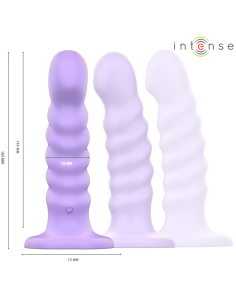 INTENSE - BRENDA VIBRATORIUS, M DYDŽIO, SPIRALĖS FORMOS, 10 VIBRACIJOS PASIRINKIMŲ, VIOLETINIS NUOTOLINIO VALDYMO PULTELIS 2