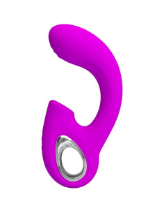 PRETTY LOVE – SIBEL SIBEL G-SPOT VIBRATORIUS KLITORIAUS STIMULIATORIUS 10 VIBRACIJOS POKYČIŲ VIOLETINIS
