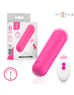 INTENSE - JUDY RECHARGEABLE VIBRATING BULLET WITH REMOTE CONTROL PINK