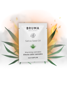 BRUMA - SATIVA SĖKLŲ ALIEJAUS ŠILDANTIS GELIS SU KANABIŠKŲ SKONIU, 6 ML 2