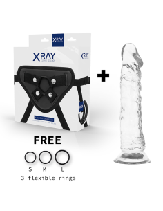X RAY - HARNESS CLEAR COCK 21 CM -O- 4 CM 2