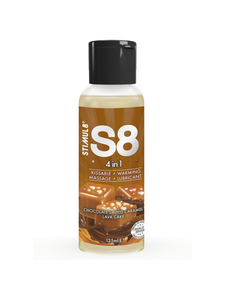STIMUL8 - S8 4 IN 1 ŠOKOLADO IR SŪDYTOS KARAMELĖS DESERTŲ LUBRIKANTAS 125 ML