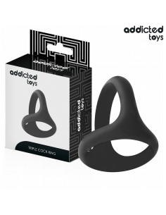 ADDICTED TOYS - THICK TRIPLE PENIS RING