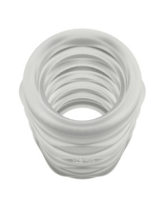 ROMP - MOSH TRANSPARENT MALE MASTURBATOR WITH 6 CM REVERSBLE SHEATH