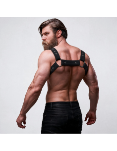 FETISH SUBMISSIVE ATTITUDE - ADJUSTABLE NEOPRENE CHEST SPORTS HARNESS FOR MEN 2