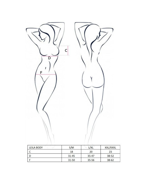 PASSION - WOMAN LEILA TEDDY BLACK SIZE S-M