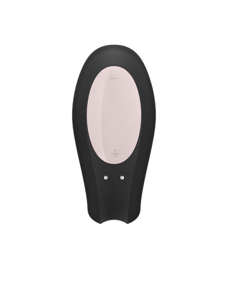 SATISFYER - DOUBLE JOY SU JUODOS spalvos programėle