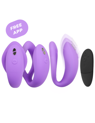WE-VIBE - SYNC O LANKSTUS VIBRUOTAS SU NUOTOLINIO VALDYMO VALDYMU, VIOLETINIS