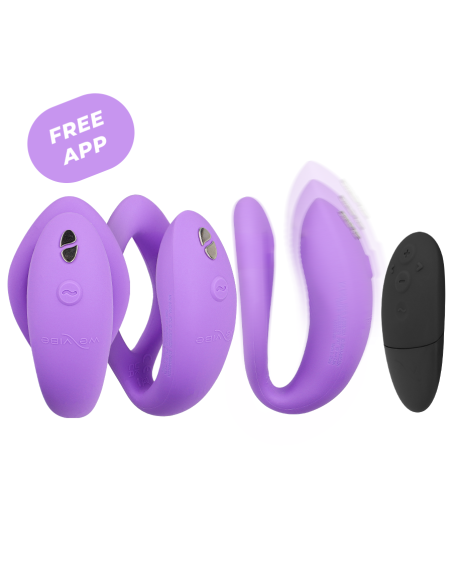 WE-VIBE - SYNC O LANKSTUS VIBRUOTAS SU NUOTOLINIO VALDYMO VALDYMU, VIOLETINIS